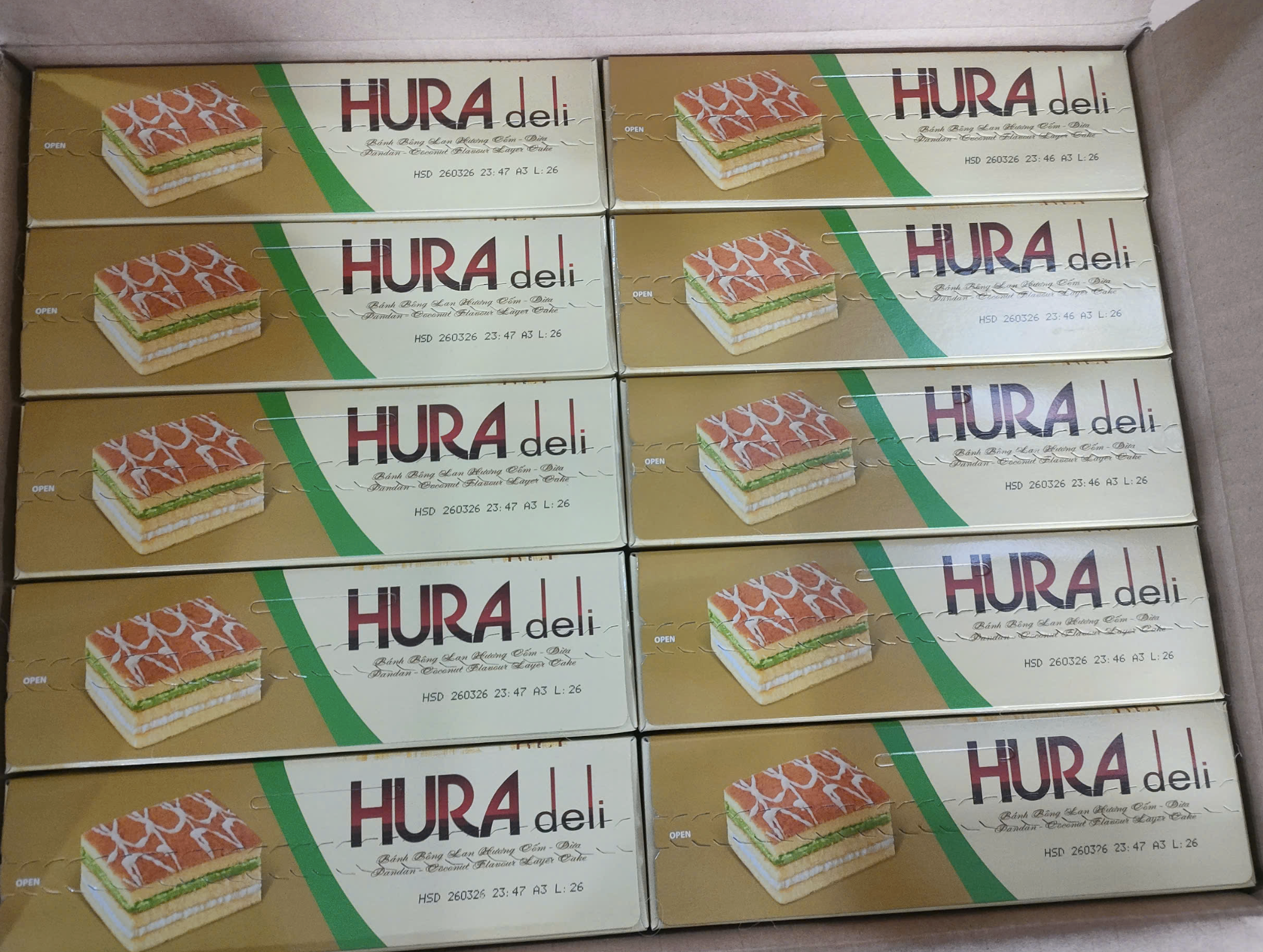 Thùng Hura Deli ( 10 hộp )
